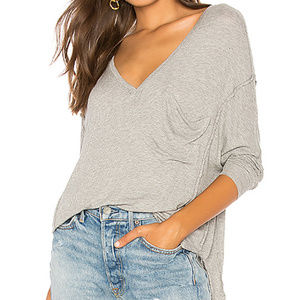 Free People Golden Gate Tee Women's T Shirt Grey